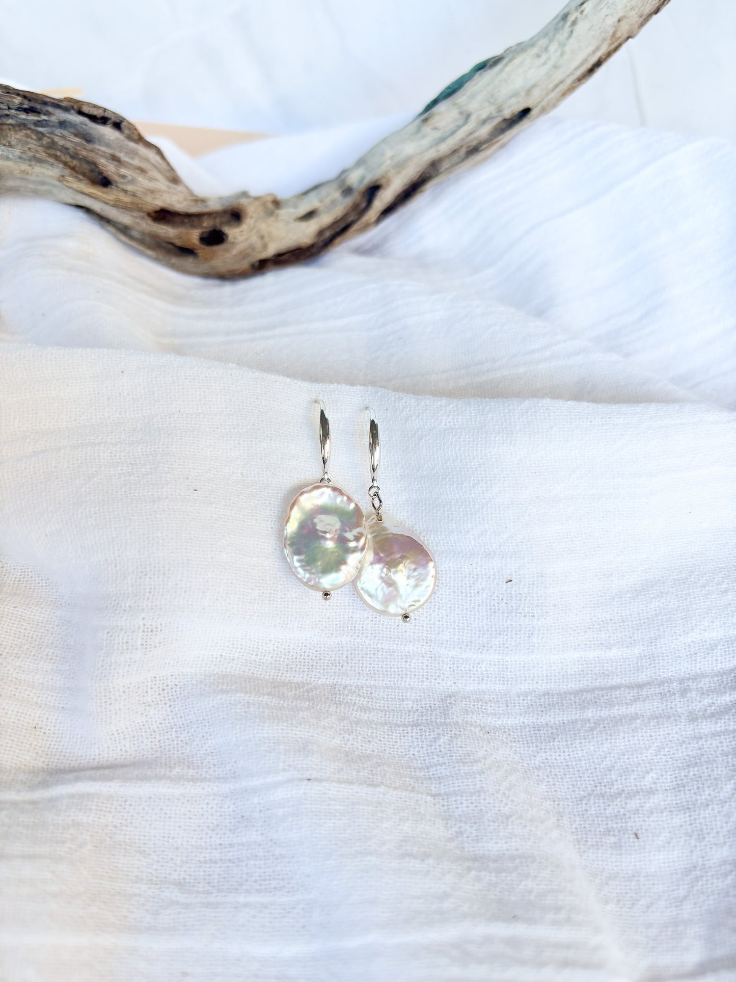 Elegant Sterling silver hooks with Freshwater Pearls - Beadsmith