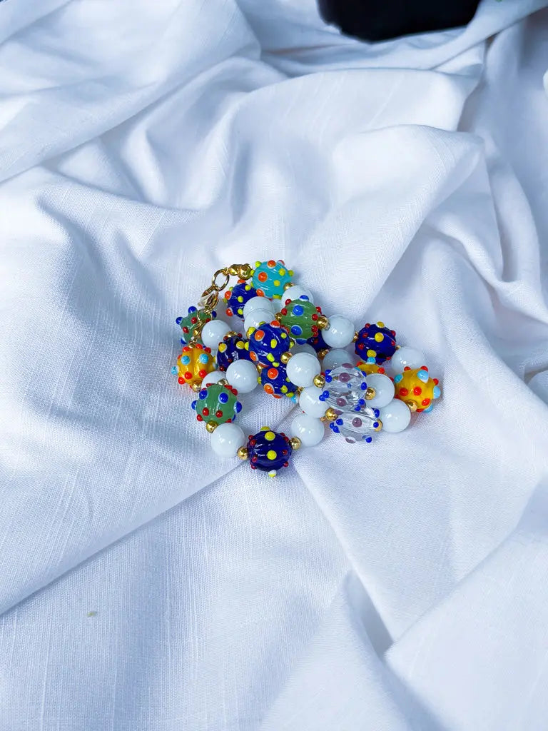 Murano style multicoloured beaded necklace - Beadsmith